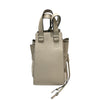 LOEWE 羅威 HAMMOCK DRAWSTRING BAG 小號吊床包 粒面小牛皮 米色 銀釦