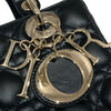 DIOR 迪奧 M0538ONGE LADY DIOR MY ABCDIOR 小型手肩背包 羊皮 黑色 淺金釦