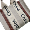 CHLOE 克羅伊 WOODY 迷你帆布托特包 帆布 棕色