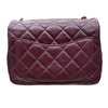 CHANEL 香奈兒 MATELASSE MINI 金球方胖子 羊皮 酒紅色 金釦
