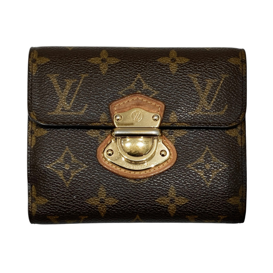 LOUIS VUITTON 路易威登 M60211 MONOGRAM PORTEFEUILLE JOEY WALLET 老花三折短夾 PVC帆布 棕色 金釦