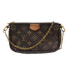 LOUIS VUITTON 路易威登 M44840 MULTI POCHETTE ACCESSOIRES 三合一麻將包 PVC帆布 棕色 金釦