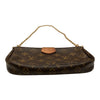 LOUIS VUITTON 路易威登 M44840 MULTI POCHETTE ACCESSOIRES 三合一麻將包 PVC帆布 棕色 金釦