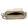 CHANEL 香奈兒 A91810 GABRIELLE HOBO BAG 迷你流浪包 油蠟小牛皮 白色 金釦
