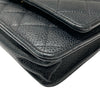 CHANEL 香奈兒 AP0250 WALLET ON CHAIN 經典翻蓋錢包 荔枝牛皮 黑色 金釦