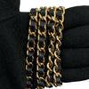 CHANEL 香奈兒 AP0250 WALLET ON CHAIN 經典翻蓋錢包 荔枝牛皮 黑色 金釦
