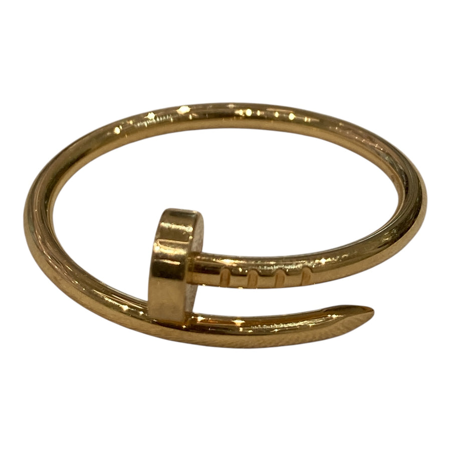 CARTIER 卡地亞 JUSTE UN CLOU 釘子戒指 #62 黃金 金色
