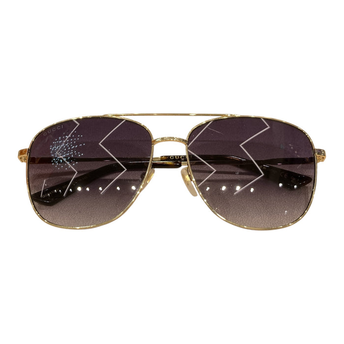 GUCCI 古馳 墨鏡 合金 紫黑鏡片