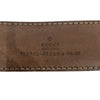 GUCCI 古馳 162942 皮帶 PVC帆布 老花 棕色 金釦