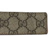 GUCCI 古馳 162942 皮帶 PVC帆布 老花 棕色 金釦
