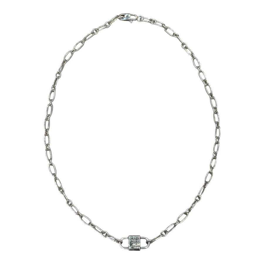 TIFFANY&CO. 蒂芙尼 1837 DOUBLE LOCK 項鍊 925純銀