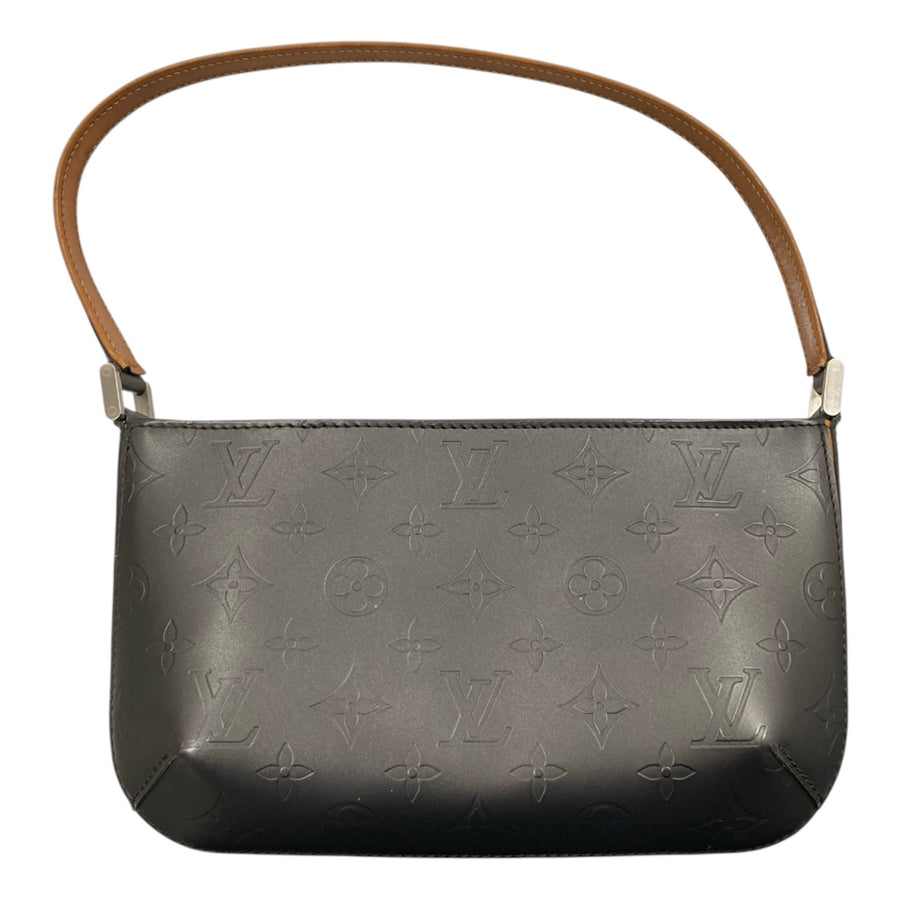 LOUIS VUITTON 路易威登 M55142 MONOGRAM MAT FOWLER 肩背包 霧面皮革 灰色 銀釦
