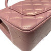 CHANEL 香奈兒 21S CF20 RECTANGULAR FLAP BAG WITH TOP HANDLE MINI 珠光粉色迷你翻蓋包 羊皮 粉色 金釦