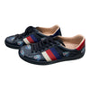GUCCI 古馳 低筒運動鞋 黑色 皮革 US5
