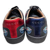 GUCCI 古馳 低筒運動鞋 黑色 皮革 US5