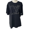 LOUIS VUITTON 路易威登 1A83R1 DOT TO DOT 短袖T恤 純棉 黑色 XL
