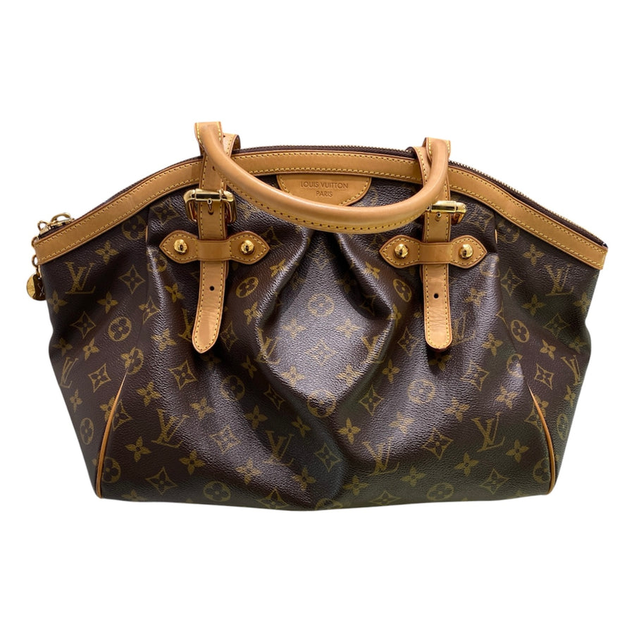 LOUIS VUITTON 路易威登 M40144 TIVOLI GM 大號水餃包 PVC帆布 老花 棕色 金釦