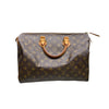 LOUIS VUITTON 路易威登 M41111 SPEEDY 35 波士頓包 PVC帆布 老花 棕色 金釦