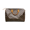 LOUIS VUITTON 路易威登 M41111 SPEEDY 35 波士頓包 PVC帆布 老花 棕色 金釦