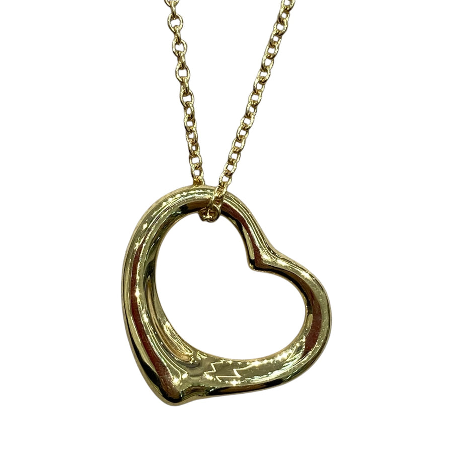 TIFFANY&CO 蒂芬妮 OPEN HEART 項鍊 18K YG