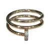CARTIER 卡地亞 JUSTE UN CLOU 鑽石戒指 18K玫瑰金 #51
