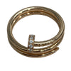 CARTIER 卡地亞 JUSTE UN CLOU 鑽石戒指 18K玫瑰金 #52