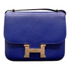 HERMÈS 愛馬仕 CONSTANCE MINI 18 康康包 牛皮 電光藍 銀釦