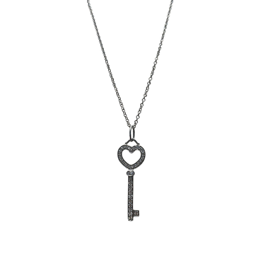 TIFFANY&CO 蒂芙尼 TIFFANY KEYS HEART KEY PENDANT PT950 鉑金
