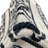 CELINE 思琳 CABAS THAIS SMALL 緹花條紋布料托特包 帆布 米色 金釦