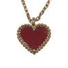 VAN CLEEF & ARPELS 梵克雅寶 HEART PENDANT NECKLACE 心形吊墜項鍊 18K玫瑰金 紅玉隨