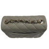 CHANEL 香奈兒 MINI SQUARE FLAP BAG 鼠尾草灰 菱格紋羊皮 銀釦