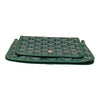 GOYARD 戈雅 PLUMET  POCKET WALLET 翻蓋信封斜背包 PVC帆布 小牛皮 綠色 銀釦