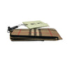 BURBERRY 博柏利 VINTAGE CHECK ZIPPED CARD CASE 拉鍊卡片夾 PVC 淺褐色 金釦