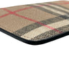 BURBERRY 博柏利 VINTAGE CHECK ZIPPED CARD CASE 拉鍊卡片夾 PVC 淺褐色 金釦