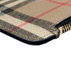 BURBERRY 博柏利 VINTAGE CHECK ZIPPED CARD CASE 拉鍊卡片夾 PVC 淺褐色 金釦