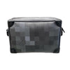 LOUIS VUITTON 路易威登 M14922 MINI SOFT TRUNK 肩背包 PVC帆布 DAMOFLAGE 灰色 黑扣