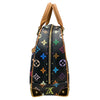 LOUIS VUITTON路易威登 村上隆 MONOGRAM MULTICOLORE TROUVILLE 手提包 PVC帆布 黑色 三彩 金扣