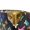 LOUIS VUITTON路易威登 村上隆 MONOGRAM MULTICOLORE TROUVILLE 手提包 PVC帆布 黑色 三彩 金扣