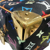 LOUIS VUITTON路易威登 村上隆 MONOGRAM MULTICOLORE TROUVILLE 手提包 PVC帆布 黑色 三彩 金扣