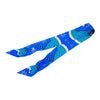 HERMES 愛馬仕 TWILLY 絲巾 LES LEOPARDS 絲綢 藍色