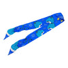 HERMES 愛馬仕 TWILLY 絲巾 LES LEOPARDS 絲綢 藍色