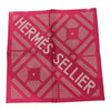 HERMES 愛馬仕 GAVROCHE 45 方巾 HERMÈS SELLIER 絲綢 桃色系