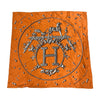 HERMES 愛馬仕 CARRE90 VIF ARGENT 絲巾 真絲 橘色