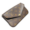 LOUIS VUITTON 路易威登 M80091 MULTI POCHETTE FÉLICIE 二合一肩背包 PVC帆布 老花 綠色 金釦