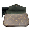 LOUIS VUITTON 路易威登 M80091 MULTI POCHETTE FÉLICIE 二合一肩背包 PVC帆布 老花 綠色 金釦
