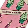 HERMES 愛馬仕 LES NOUVEAUX AMOUREUX DE PARIS TWILLY 巴黎新戀人絲巾 粉色 真絲