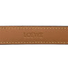 LOEWE 羅威 ANAGRAM BLET 窄版皮帶 皮革 黑色/棕色 銀釦 75/30