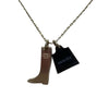 HERMES 愛馬仕 AMULETTE MAROQUINIER PM 項鍊 黃金色