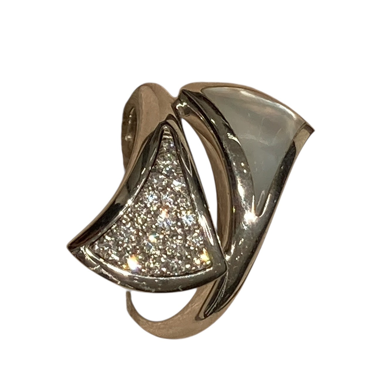 BVLGARI 寶格麗 DIVA'S DREAM RING 尺寸#50 戒指 18K金 白金