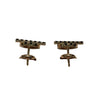 HERMES 愛馬仕 FINESSE STUD EARRINGS 18K 黑色尖晶石 耳環 PG
